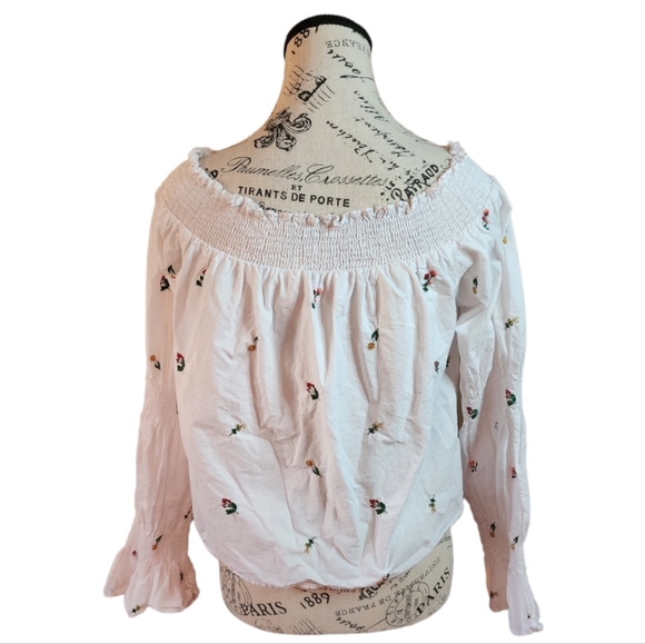 Zara Trafaluc Collection Floral Top Oversized Size Small - Picture 2 of 4